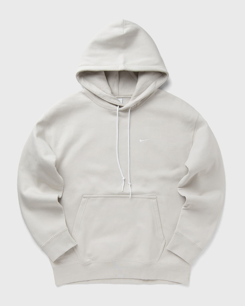 Nike Solo Swoosh Fleece Pullover Hoodie grey