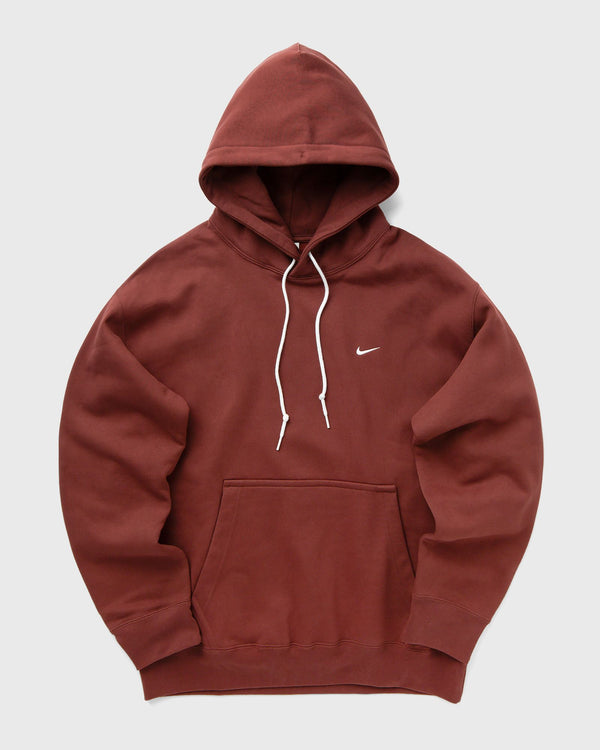 Nike Solo Swoosh Fleece Pullover Hoodie brown