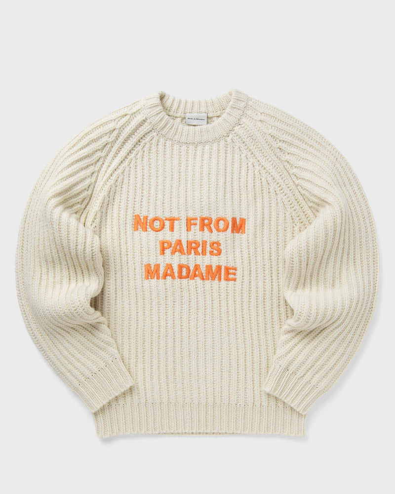 Drle de Monsieur La Maille Tresse Slogan beige