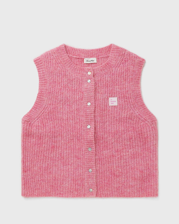 American vintage KNIT VEST pink