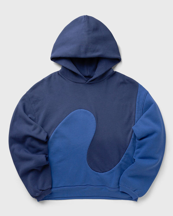 ERL CLASSIC SWIRL HOODIE KNIT blue