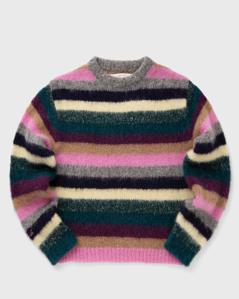 ERL STRIPED ALPACA CREWNECK KNT multi