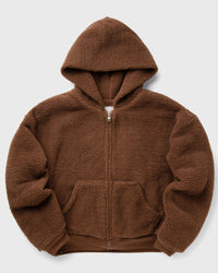ERL Terry Fleece Zipped Hoodie KNIT brown