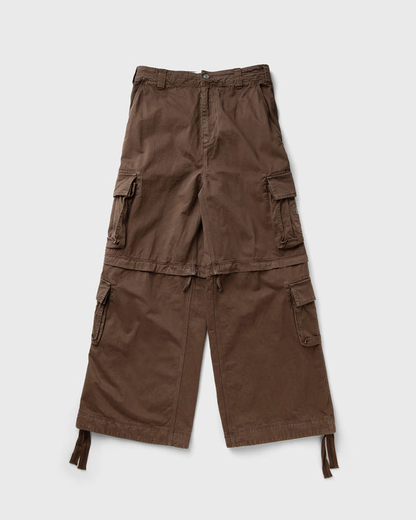 ERL ZIP-OFF CARGO PANTS WOVEN brown