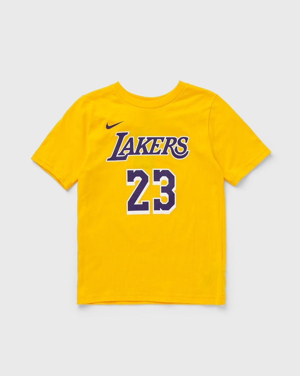 Nike LOS ANGELES LAKERS N&N TEE - ICON LEBRON JAMES #23 yellow