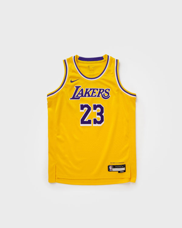 Nike NBA SWINGMAN JERSEY LOS ANGELES LAKERS ICON LEBRON JAMES #23 yellow