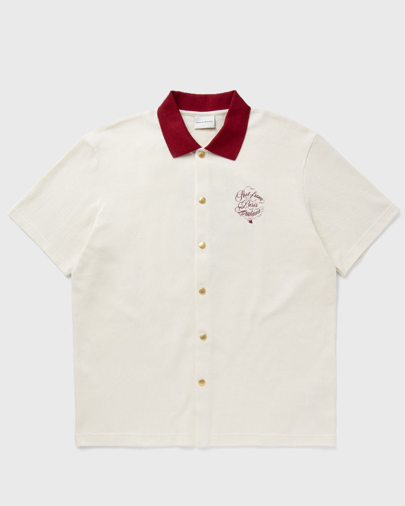 Drle de Monsieur LA CHEMISE PIQUE SLOGAN VIGNES beige