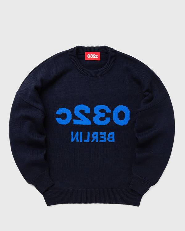 032c SELFIE SWEATER blue