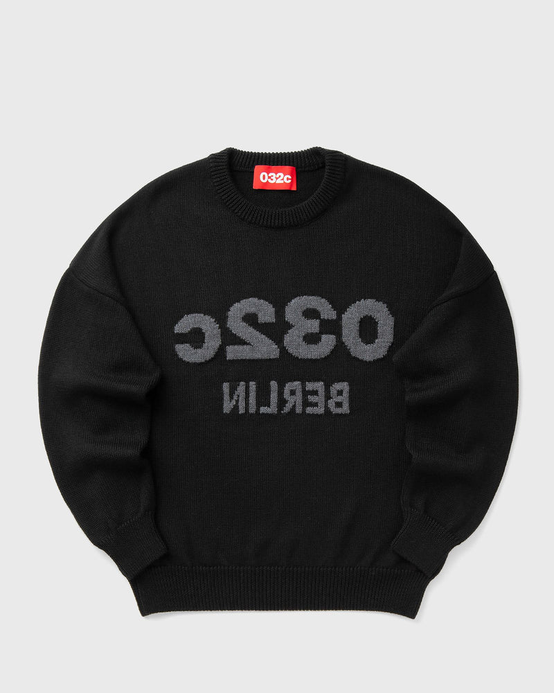 032c SELFIE SWEATER black