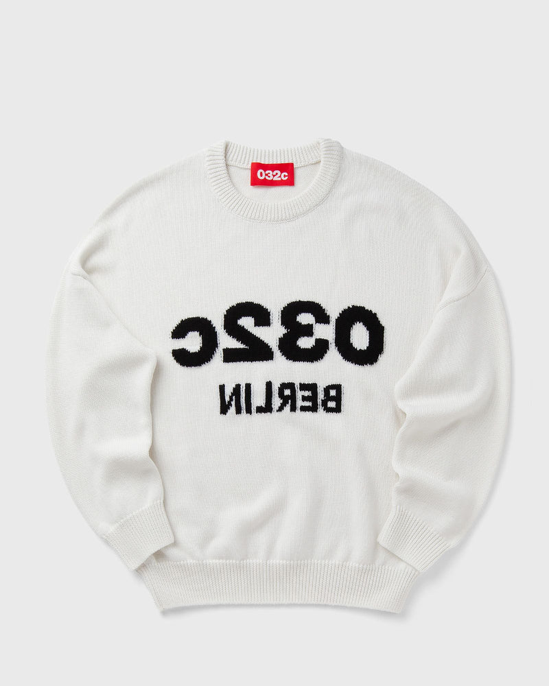 032c SELFIE SWEATER white