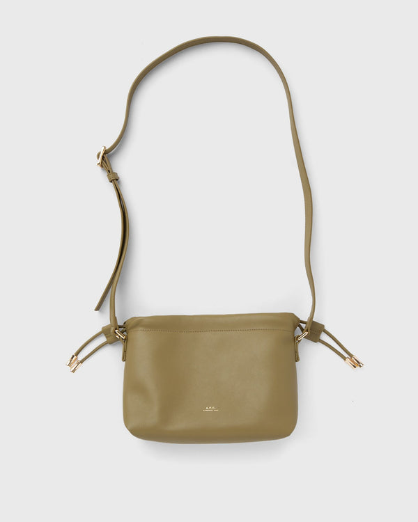 A.P.C. SAC NINON MINI green