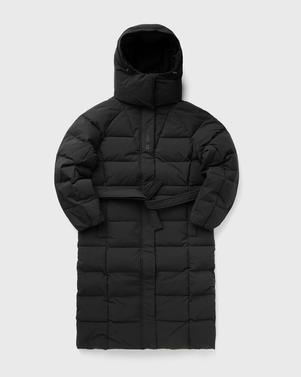 Ganni Tech Seersucker Puffer Coat black