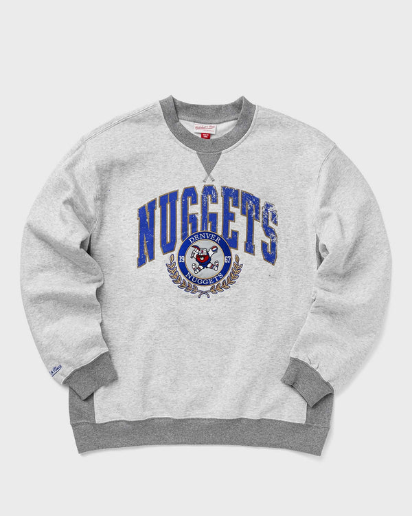 Mitchell & Ness Nba Premium Fleece Crew Vintage Logo Denver Nuggets