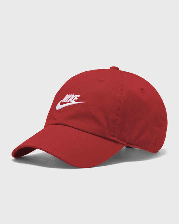 Nike CLUB UNSTRUCTURED FUTURA WASH CAP red