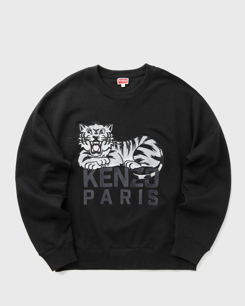Kenzo Happy Tiger Embroidered Classic Sweatshirt black