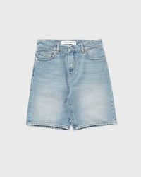 Lacoste Straight Fit Denim Bermuda Shorts Blue
