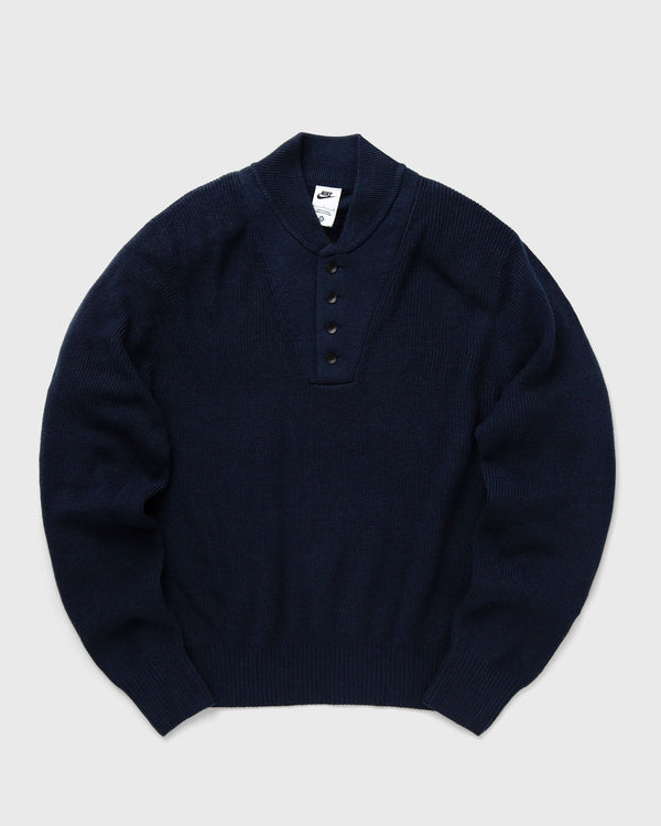 Nike LIFE LONG-SLEEVE MILITARY HENLEY JUMPER blue