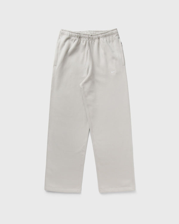 Nike Solo Swoosh Open-Hem Brushed-Back Fleece Pants grey