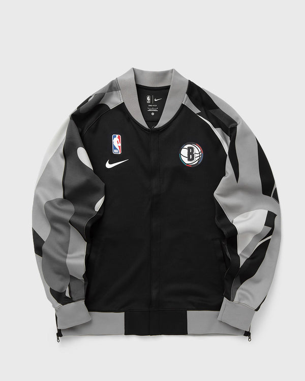 Nike BROOKLYN NETS DF SHOWTIME LS FULL ZIP JACKET black|grey