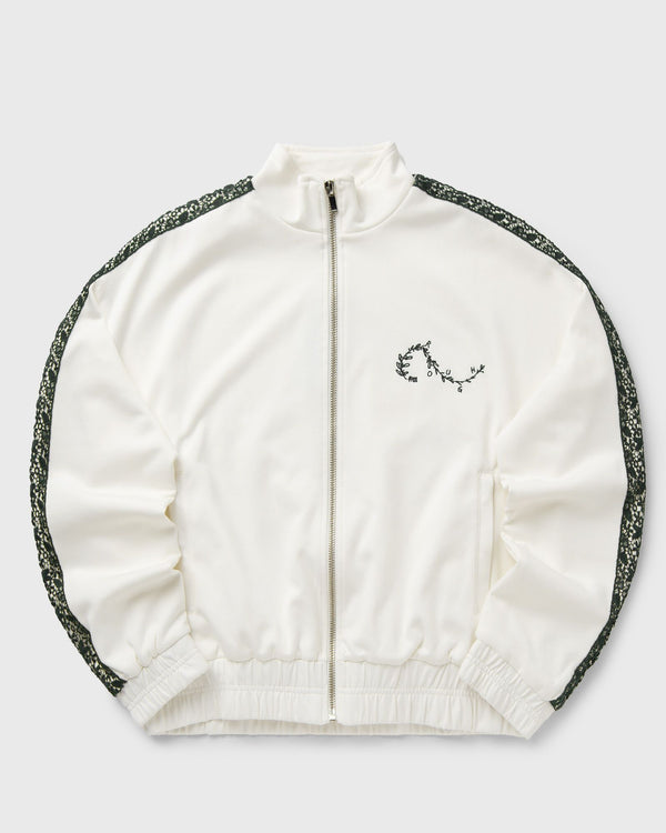 Rough. OLIVE TRACK JACKET white