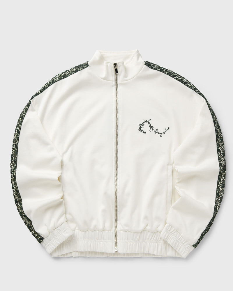 Rough. OLIVE TRACK JACKET white