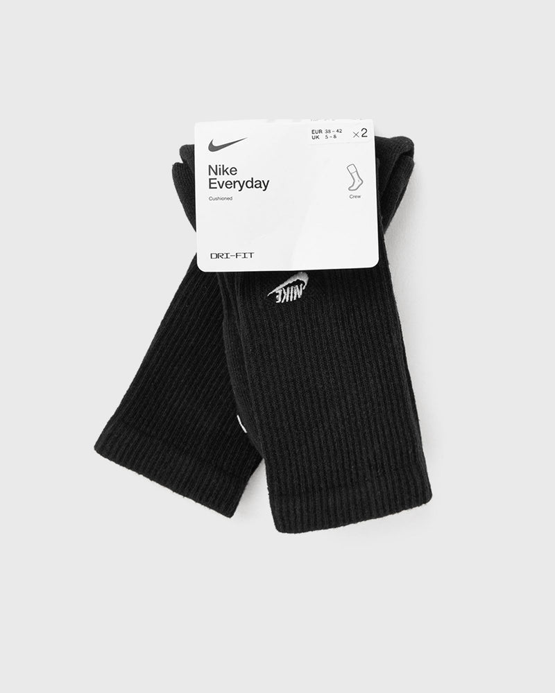 Nike Everyday Cushioned Crew Socks (2 Pairs) black