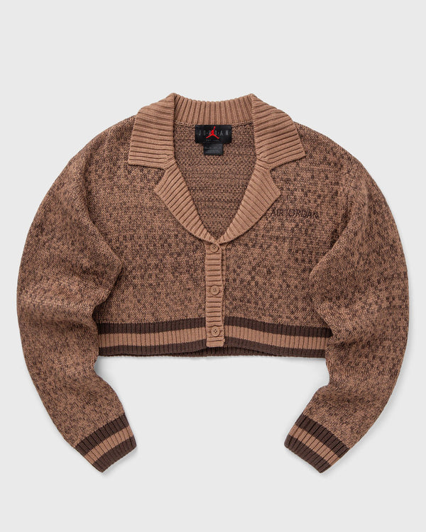 Jordan WMNS Air Jordan Sweater-Knit Cardigan brown