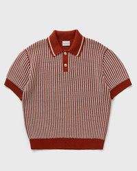 Drôle De Monsieur Le Polo Maille Rayures red