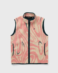 Peak Performance Graphic Pile Vest Pink|beige