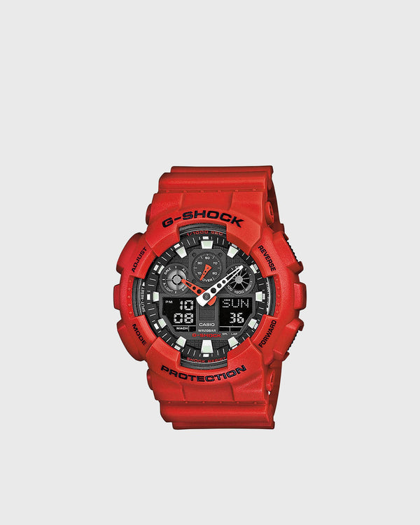 G-SHOCK GA-100B-4AER red