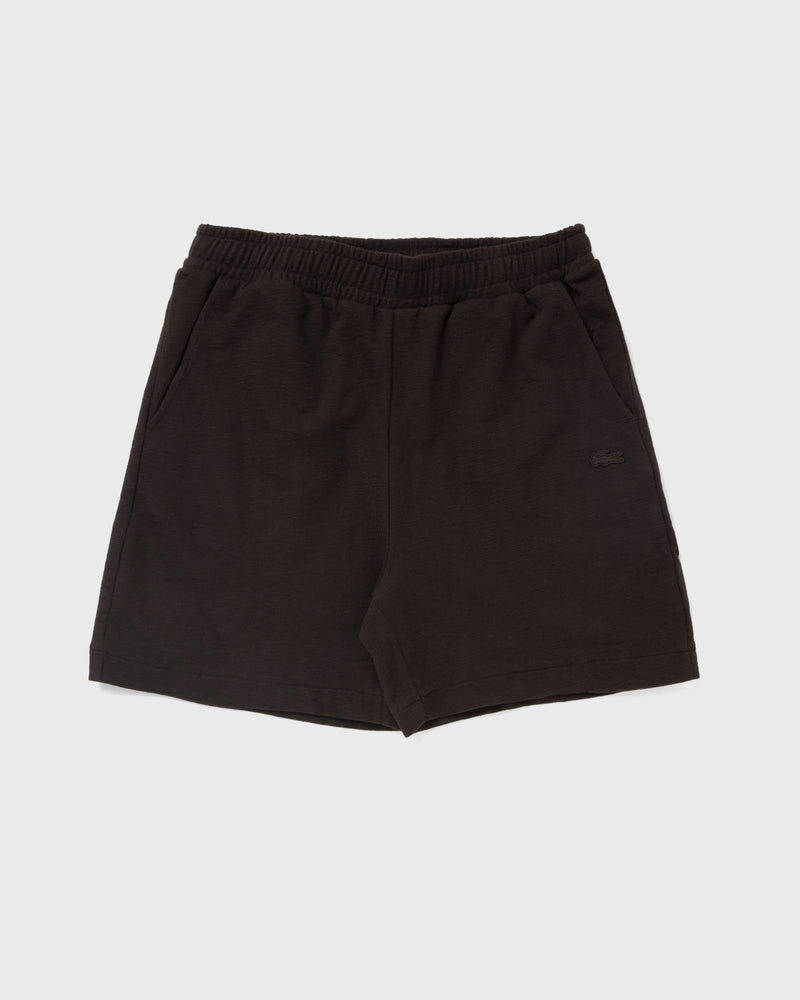 Lacoste Textured Jersey Shorts Brown