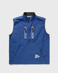Gramicci X And Wander Brushed Nylon VEST blue