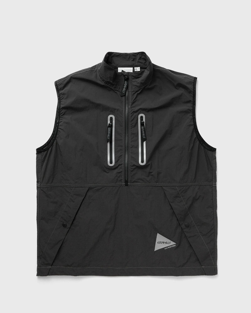 Gramicci X And Wander BRUSHED NYLON VEST grey