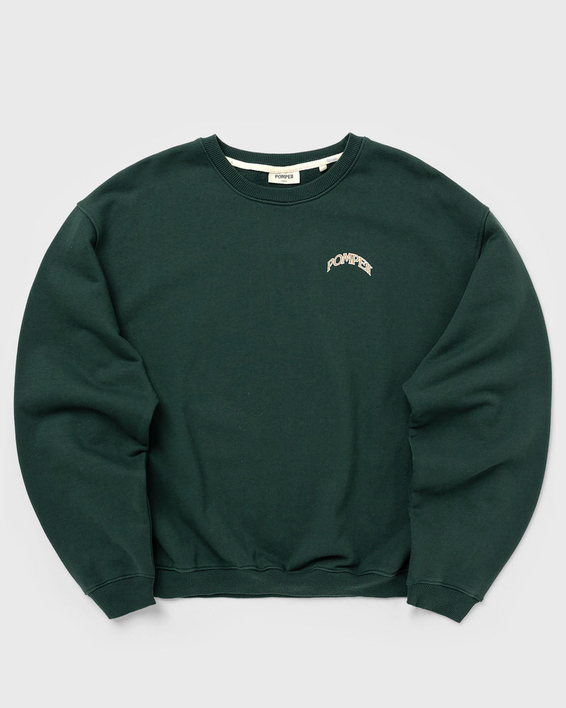 Pompeii Fountain PINE Graphic Crewneck green