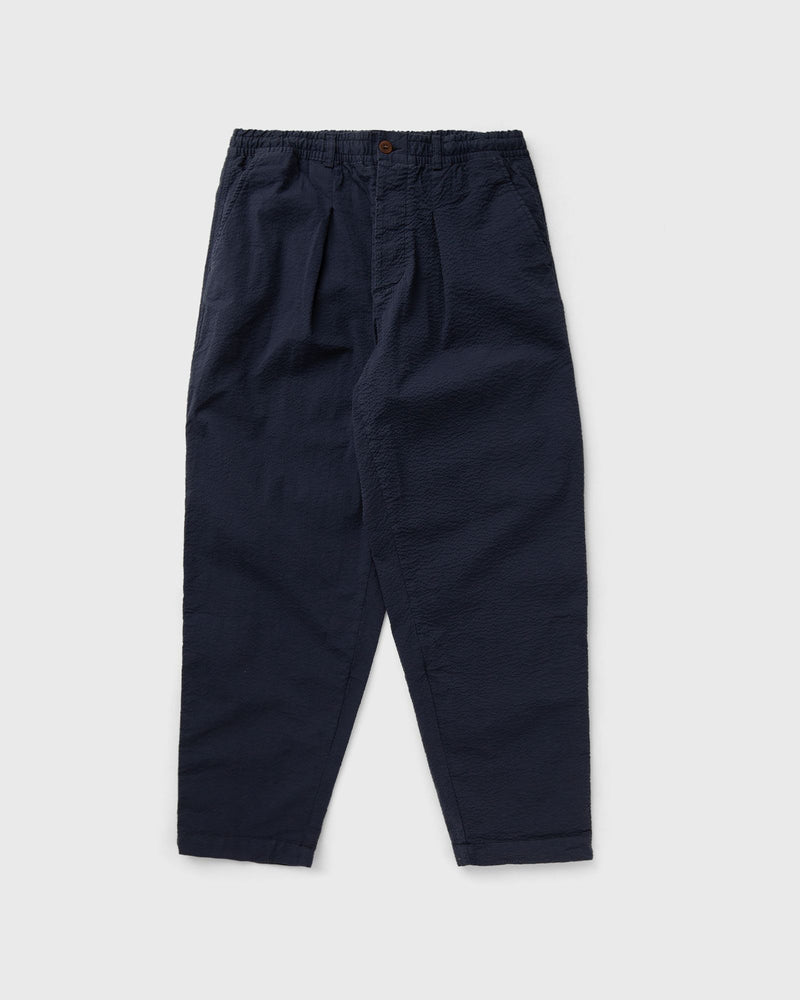 POMPEII LOOSE NAVY SEERSUCKER TROUSER blue