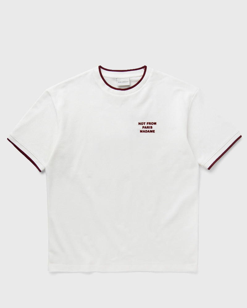 Drle de Monsieur Le Tee Slogan Piqu white
