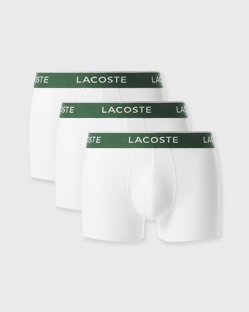 Lacoste PACK DE 3 BOXERS COURTS white