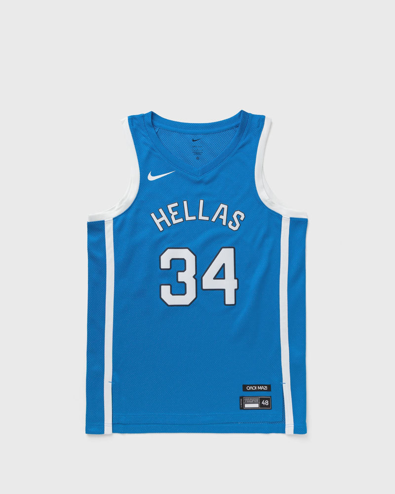 Nike Greece Limited Road Jersey Olympia 24 Giannis Antetokounmpo #34 blue