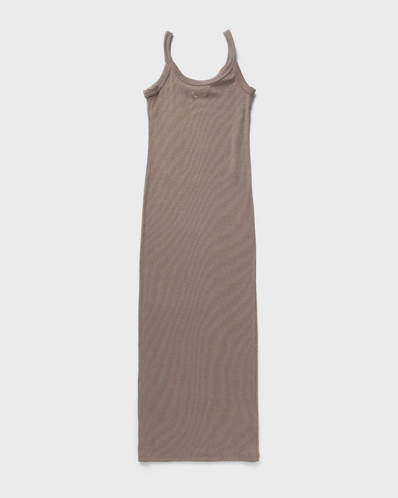 Nike Sportswear Chill Knit Mini Rib Tank Dress brown