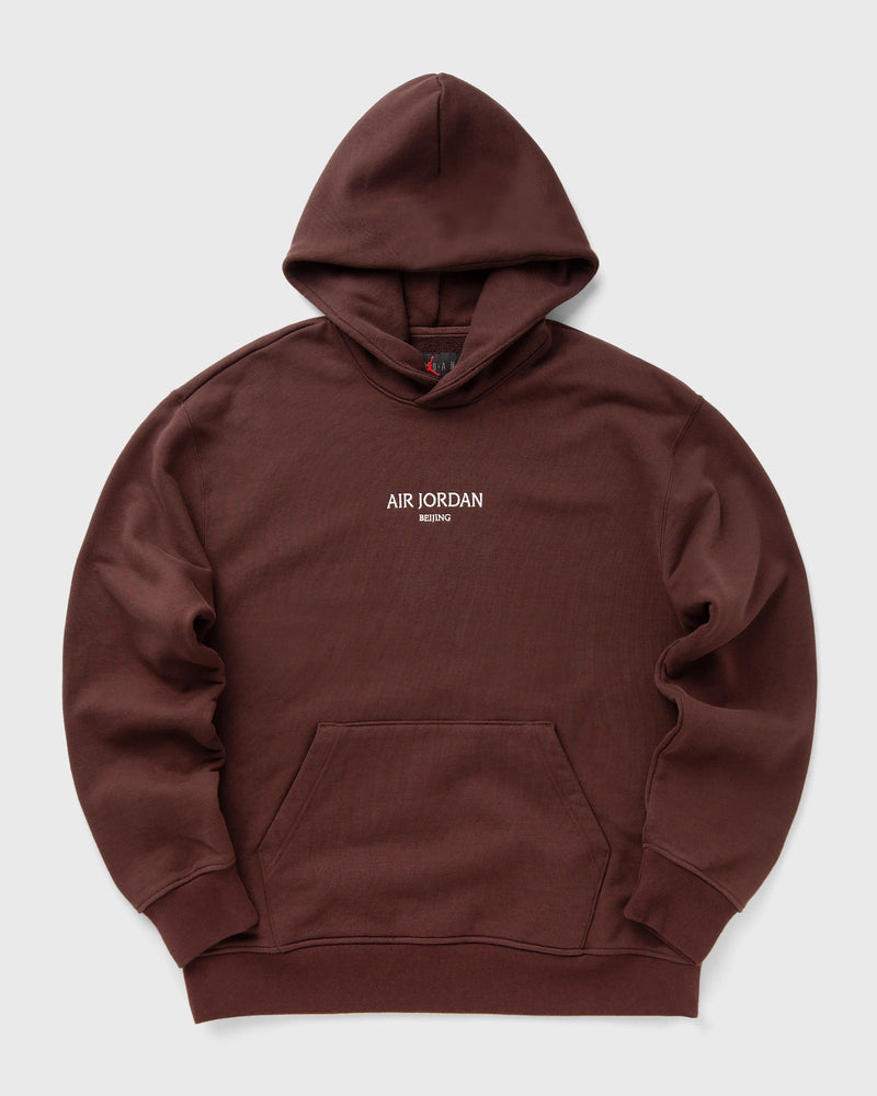 Jordan Air Jordan Wordmark Fleece Shanghai Pullover Hoodie brown