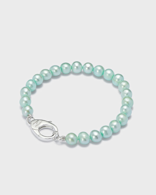 Hatton Labs Classic Pearl Bracelet green