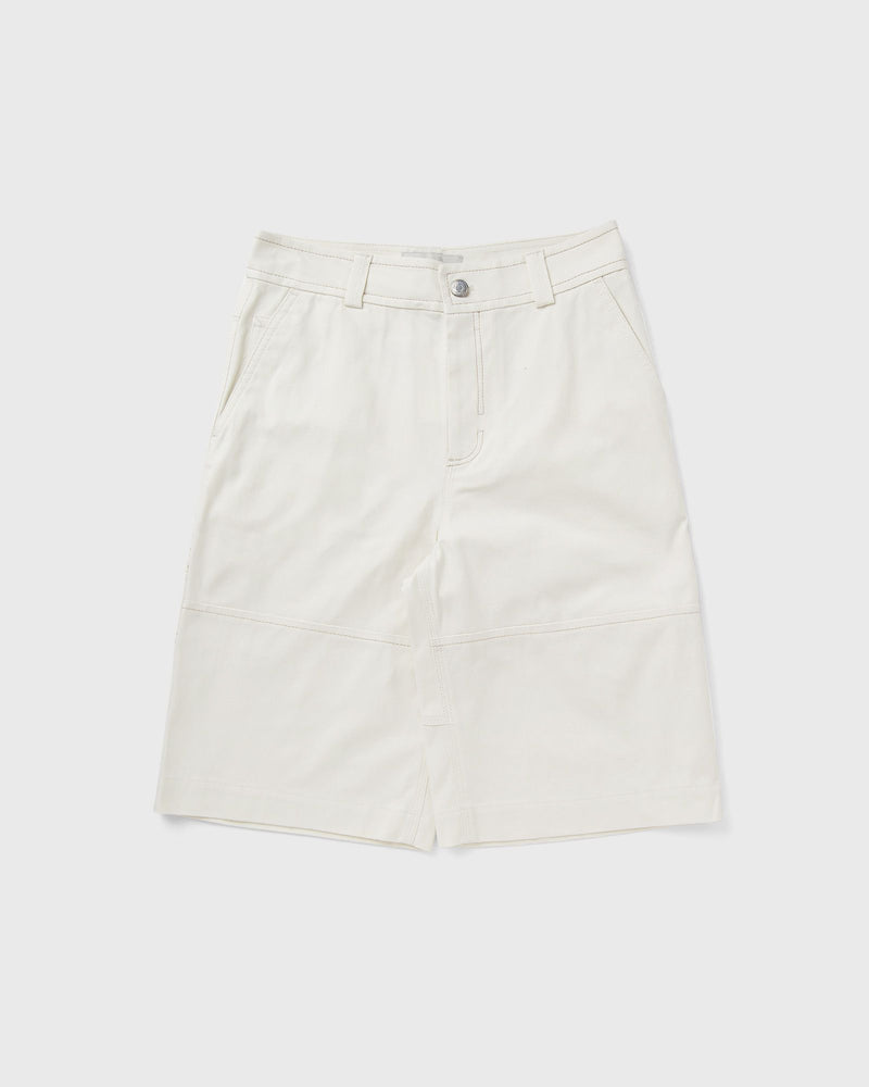 Ami Paris Worker Bermuda Shorts White