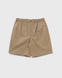 AMI Paris Elasticated Waist Shorts with Embossed AMI de Coeur Beige