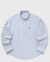 AMI Paris Boxy Long Sleeves Shirt Button Down Blue