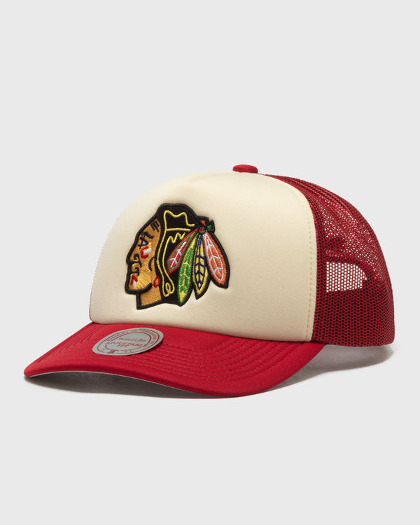 Mitchell & Ness NHL VINTAGE BLOCK TRUCKER CHICAGO BLACKHAWKS red|beige