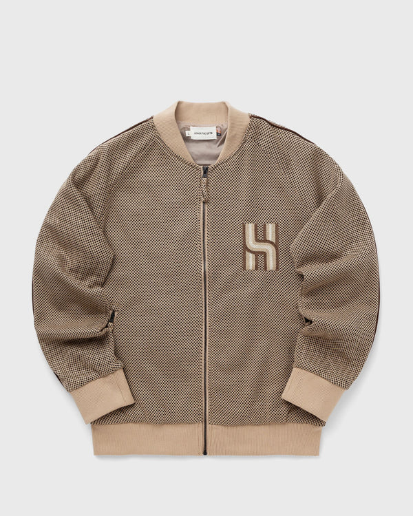 Honor The Gift NOVELTY KNIT TRACK JACKET brown