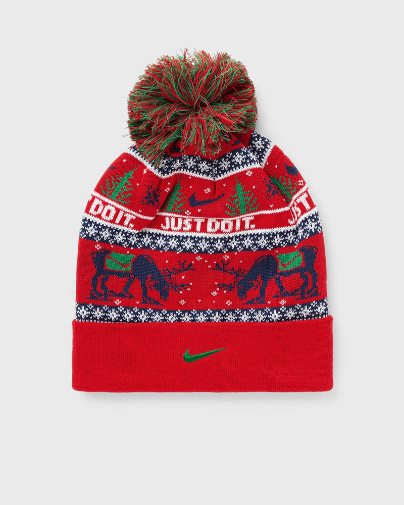 Nike PEAK Beanie SC Hol25 L red