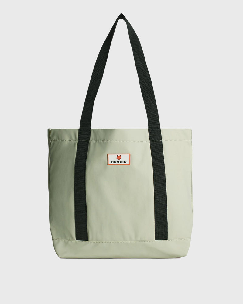 Maison Kitsune X Hunter TOTE BAG green