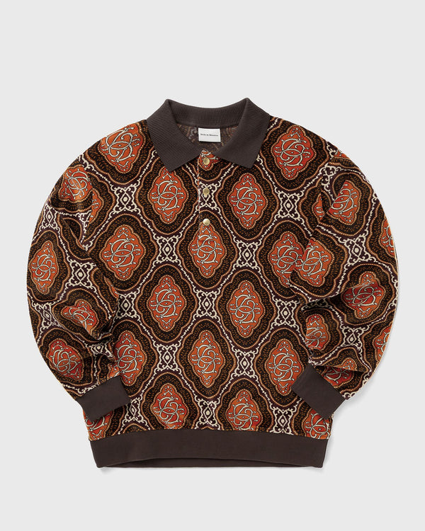 Drle de Monsieur Le Polo Velours Mdaillon brown