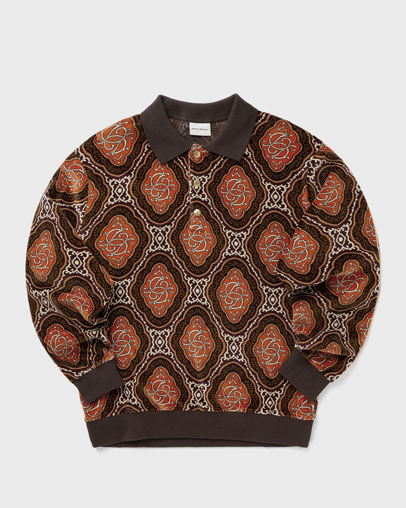 Drle de Monsieur Le Polo Velours Mdaillon brown